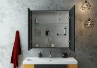 Зеркальный шкаф Континент Mirror Box black Led 80 с подсветкой Черный арт-МВК052 — фото 11, Зеркальные шкафы в ванную