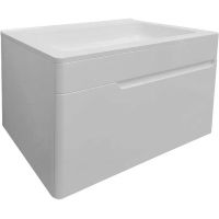 Тумба с раковиной Эстет Kare Luxe 70 подвесная Белая арт-ФР-00007080 — фото 1, Тумбы с раковиной