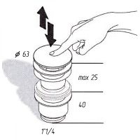 Донный клапан Migliore Ricambi click-clack Хром арт-17953 — фото 2, Донные клапаны