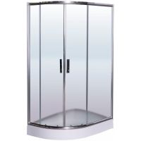 Душевой уголок Esbano ESR-8027A 120x80 R профиль Хром стекло рифленое арт-ESUGR8027AR — фото 1, Асимметричные душевые уголки