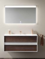 Тумба под раковину Clarberg Evolution 120 подвесная Крафт темный арт-EV0112CD — фото 2, Тумбы под раковину