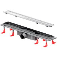 Душевой лоток AM.PM PrimeFlow 60 с решеткой Хром матовый / под плитку Tile арт-W02SC-U11-060-04SB — фото 2, Душевые лотки