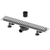 Душевой лоток Tece Linus 70 с решеткой straight Хром арт-15100079 — фото 1, Душевые лотки