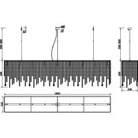 Подвесной светильник Maytoni Modern Empress Прозрачный Хром арт-DIA002PL-09CH — фото 4, Подвесные светильники
