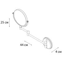 Товар: Косметическое зеркало Fixsen Hotel Черное арт-FX-31021B - фото 2 Косметическое зеркало Fixsen Hotel Черное арт-FX-31021B — фото 2, Косметические зеркала