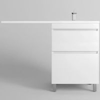 Тумба под раковину Style Line Даллас Леон 120 Люкс Plus Белая арт-СС-00002438 — фото 1, Тумбы под раковину