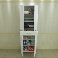 Товар: Шкаф пенал СанТа Дублин 60 Белый арт-523002 - фото 2 Шкаф пенал СанТа Дублин 60 Белый арт-523002 — фото 2, Пеналы для ванной комнаты