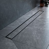 Душевой лоток AM.PM MasterFlow 70 с Черной матовой решеткой / под плитку Tile арт-W01SC-U11-070-04BM — фото 10, Душевые лотки