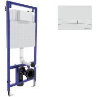 Инсталляция Berges Novum 525 для унитаза с Белой Soft Touch клавишей смыва арт-040254 — фото 1, Инсталляции для унитазов