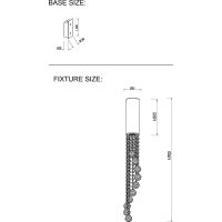 Настенный светильник Crystal Lux Прозрачный Хром арт-CREEK AP1 — фото 3, Бра