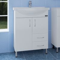 Тумба под раковину СанТа Элеганс 65 Белая арт-201103 — фото 4, Тумбы под раковину