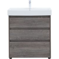 Тумба под раковину Aquanet Nova Lite 75 Дуб рошелье арт-302473 — фото 4, Тумбы под раковину