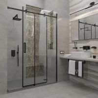 Товар: Душевая дверь Veconi Vianno VN-74B 150 профиль Черный матовый стекло прозрачное арт-VN74B-150-01-C4 - фото 2 Душевая дверь Veconi Vianno VN-74B 150 профиль Черный матовый стекло прозрачное арт-VN74B-150-01-C4 — фото 2, Раздвижные душевые двери