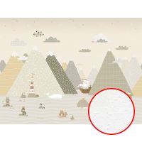 Фреска детская Ortograf Little Friends 34414 Фактура бархат FX Флизелин (4*3) Бежевый, Горы/Животные/Море арт-34414 (бархат FX) — фото 1, Фрески