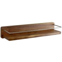 Товар: Деревянная полка Bronze de Luxe Forest Орех Хром матовый арт-10711C - фото 1 Деревянная полка Bronze de Luxe Forest Орех Хром матовый арт-10711C — фото 1, Полки для ванной и душа