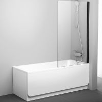 Товар: Шторка на ванну Ravak Pivot PVS1-80 профиль Черный стекло Transparent арт-79840300Z1 - фото 2 Шторка на ванну Ravak Pivot PVS1-80 профиль Черный стекло Transparent арт-79840300Z1 — фото 2, Неподвижные шторки для ванной