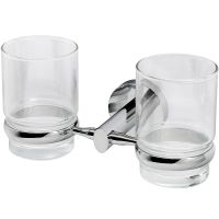 Стакан для зубных щеток WasserKRAFT Rhein двойной Хром арт-K-6228D — фото 1, Стаканы для зубных щеток