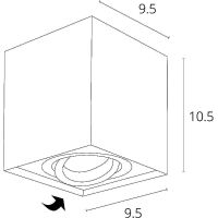 Потолочный светильник Artelamp Factor Черный арт-A5544PL-1BK — фото 5, Накладные светильники