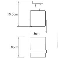 Стакан для зубных щеток WasserKRAFT Dill Хром арт-K-3928 — фото 3, Стаканы для зубных щеток