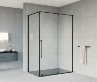 Душевой уголок Vincea Arno 120х90 профиль Черный стекло прозрачное арт-VSR-1A9012CLB — фото 9, Прямоугольные душевые уголки