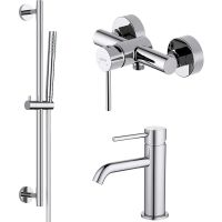 Комплект смесителей Aquatek Европа Хром арт-AQ1331CR — фото 1, Готовые комплекты для ванной комнаты