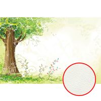 Фреска детская Ortograf Для малышей 33136 Фактура флок FLK Флизелин (4,1*2,7) Зеленый, Деревья арт-33136 (флок FLK) — фото 1, Фрески