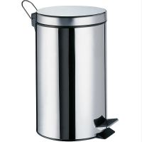 Ведро для мусора WasserKRAFT Хром арт-K-635 — фото 1, Мусорные ведра