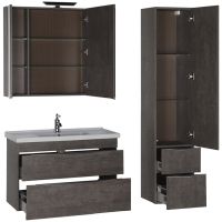 Комплект мебели для ванной Aquanet Эвора 100 подвесной Дуб антик арт-183165 — фото 7, Комплекты мебели для ванной