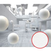 Фреска Ortograf 3D 33259 Фактура бархат FX Флизелин (3,2*2,7) Серый/Белый, Абстракция арт-33259 (бархат FX) — фото 1, Фрески