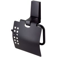 Держатель для туалетной бумаги WasserKRAFT Abens с крышкой Черный матовый арт-K-3225 — фото 1, Держатели туалетной бумаги