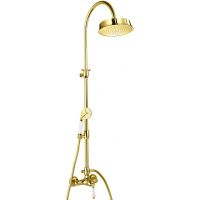 Душевая система Cezares Margot Золото 24 карат арт-MARGOT-CD-03/24-Bi — фото 1, Душевые стойки