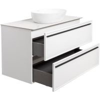 Тумба под раковину La Fenice Elba 100 подвесная Белая матовая арт-FNC-01-ELB-B-100-2 — фото 4, Тумбы под раковину