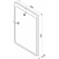 Зеркало Континент Lacio 500х700 с подсветкой с сенсорным выключателем арт-ЗЛП530 — фото 5, Зеркала в ванную комнату