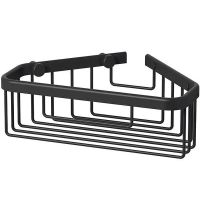 Полка корзина Sonia Contract угловая Черная матовая арт-189847 — фото 1, Полки для ванной и душа