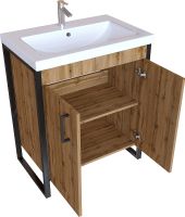 Тумба под раковину 1MarKa Grunge Loft 70Н Дуб вотан арт-Ц0000008499 — фото 2, Тумбы под раковину