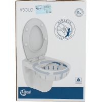 Унитаз Ideal Standard Asolo подвесной с сиденьем Микролифт арт-R011301 — фото 8, Подвесные унитазы