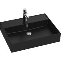 Раковина Jacob Delafon Vivienne 60 Черная матовая арт-EXBH112-NGM — фото 1, Раковины накладные