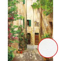 Фреска Ortograf Городской пейзаж 3808 Фактура бархат FX Флизелин (2*2,7) Бежевый/Зеленый, Город/Пейзаж арт-3808 (бархат FX) — фото 1, Фрески