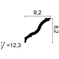Карниз Orac Decor 2000x82x92 мм арт-CB503 — фото 2, Карнизы
