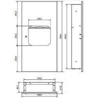 Диспенсер для бумажных полотенец Nofer Матовая нержавеющая сталь арт-12047.P.S — фото 2, Диспенсеры бумажных полотенец