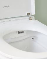 Комплект унитаза биде с инсталляцией Jacob Delafon Seine с сиденьем Микролифт и Белой глянцевой клавишей смыва арт-E34360-00 — фото 10, Умные унитазы