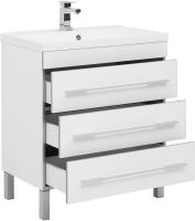 Тумба с раковиной Aquanet Верона 75 Белая арт-212874 — фото 3, Тумбы с раковиной