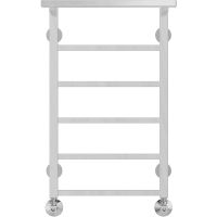 Водяной полотенцесушитель Terminus Контур П6 400х700 с полкой Хром арт-4660059582467 — фото 1, Водяные полотенцесушители