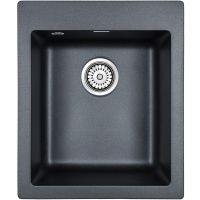 Кухонная мойка Paulmark Kante 40 Черный металлик арт-PM104249-BLM — фото 1, Кухонные мойки