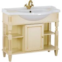 Тумба под раковину Migliore Kantri 96 Бежевая арт-26677 — фото 1, Тумбы под раковину