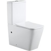 Унитаз компакт Aquanet Tavr 2.0 Rimless без бачка с сиденьем Микролифт арт-243542 — фото 1, Напольные унитазы