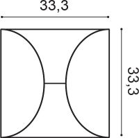 Декоративная панель Orac Decor 333x29x333 мм арт-W107 — фото 4, Панели