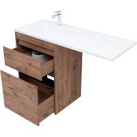 Тумба с раковиной Aquanet Токио 120 L Дуб веллингтон арт-335587 — фото 3, Тумбы с раковиной