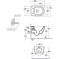 Унитаз Globo 4ALL подвесной без сиденья арт-MDS04.BI — фото 2, Подвесные унитазы
