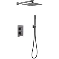 Товар: Душевая система Abber Daheim с термостатом Никель арт-AF8251NG - фото 1 Душевая система Abber Daheim с термостатом Никель арт-AF8251NG — фото 1, Встраиваемые душевые комплекты